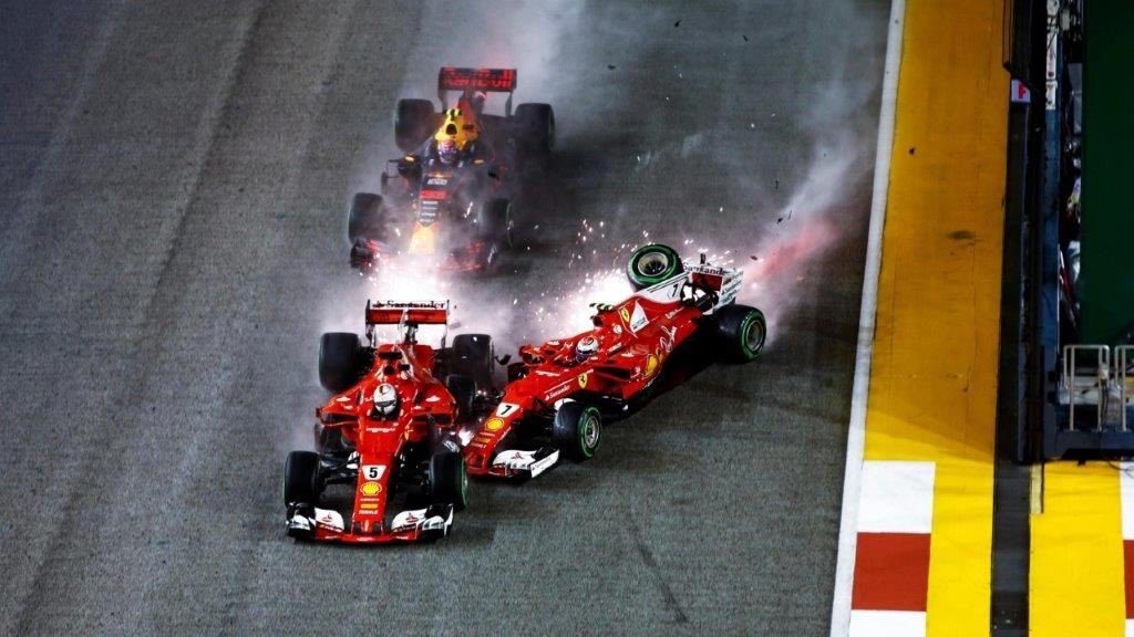 GP Singapour 2017 - Ferrari's crash @ DR